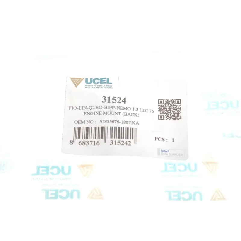 Подушка КПП задня UCEL 31524 для Fiat Fiorino/Qubo 1.3D