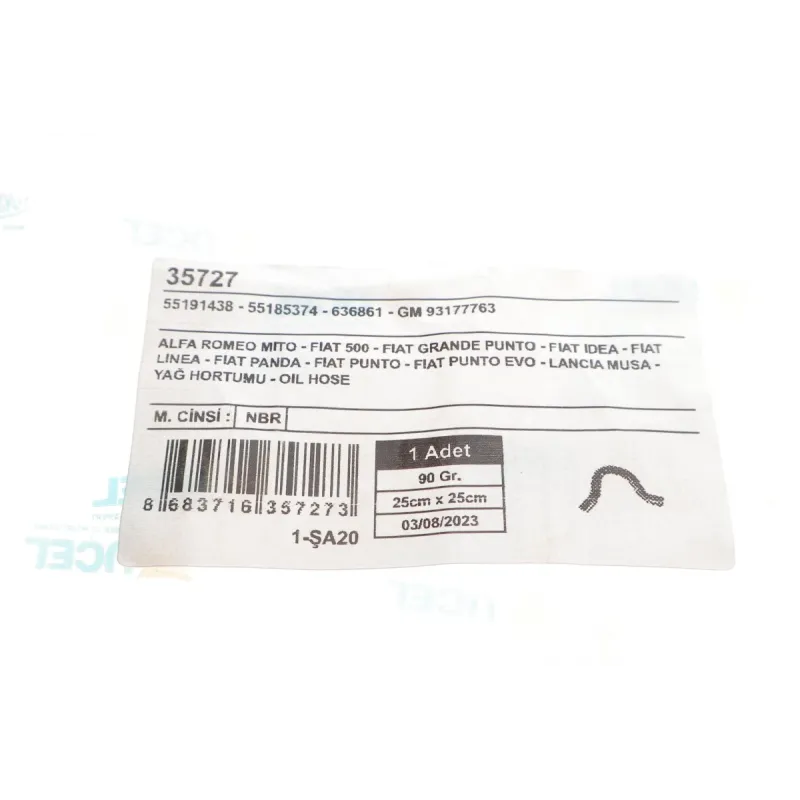 Патрубок системи охолодження Opel Astra H 1.3 CDTI 05-10/Fiat Punto 1.3D/JTD 16V 03-