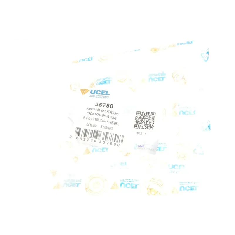 Патрубок радіатора верхній UCEL 35780 для Fiat Fiorino 1.3D Multijet 07-