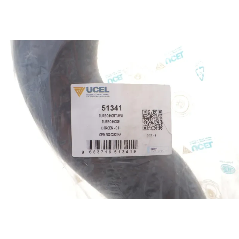 Патрубок інтеркулера UCEL 51341 для Fiat Ducato, Citroen Jumper, Peugeot Boxer 2.2HDI 2006-