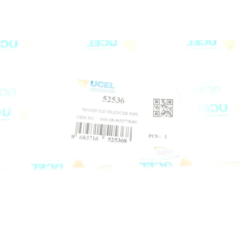 Патрубок інтеркулера UCEL 52536 для Citroen Berlingo, Peugeot 307, 1.6 HDi
