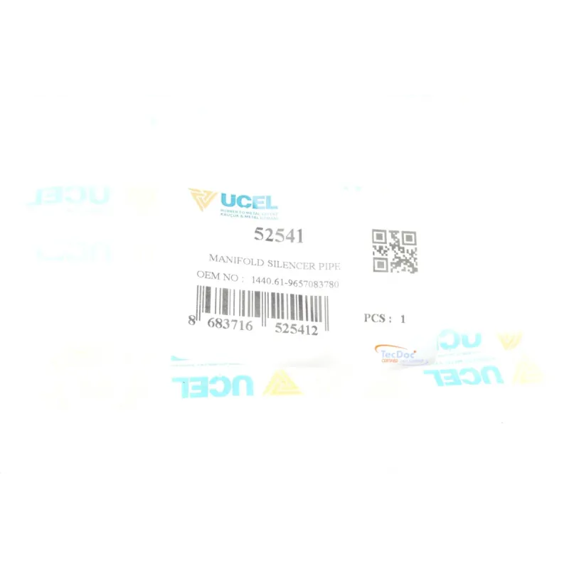 Патрубок інтеркулера UCEL 52541 для Citroen Berlingo, Peugeot Partner 1.6HDi 2008-