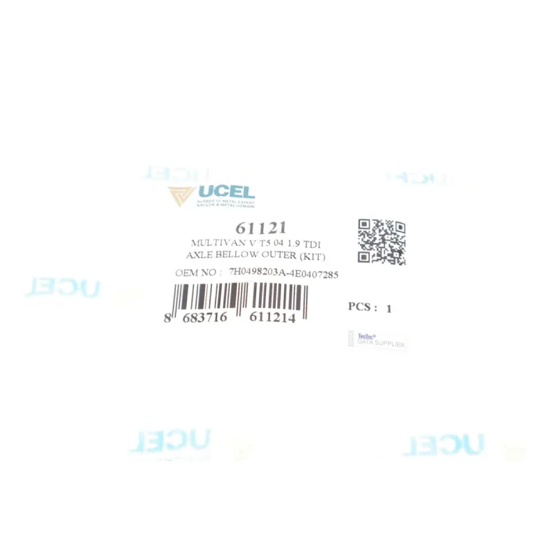 Пильник ШРКШ зовнішній UCEL 61121 для VW T5 2.5TDI/3.2 V6 2003-, 28/97 мм