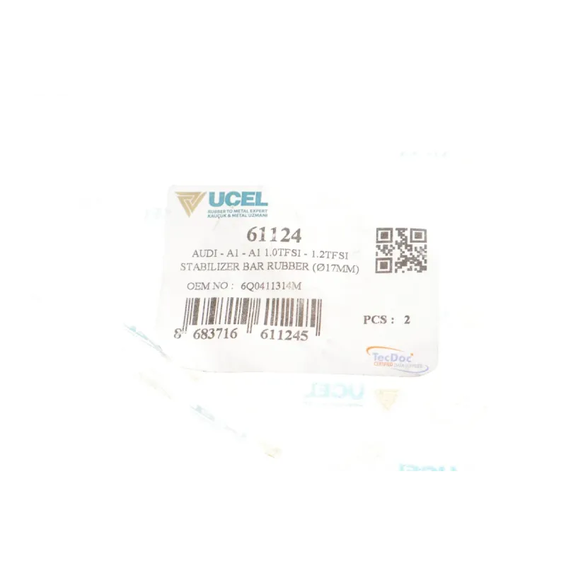 Втулка стабілізатора переднього UCEL 61124 для VW Polo, Skoda Fabia, Seat Ibiza (d=17mm)