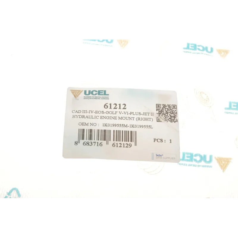 Подушка двигуна ліва UCEL 61212 для Audi A3, Seat Leon, Volkswagen Caddy 2003-