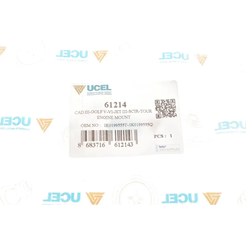 Подушка двигуна ліва UCEL 61214 для Volkswagen Caddy 2003-2010, Audi A3 8P 2003-2012