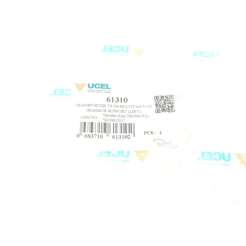 Подушка КПП ліва UCEL 61310 для Volkswagen Transporter T5/T6 2.0-3.2 2003-
