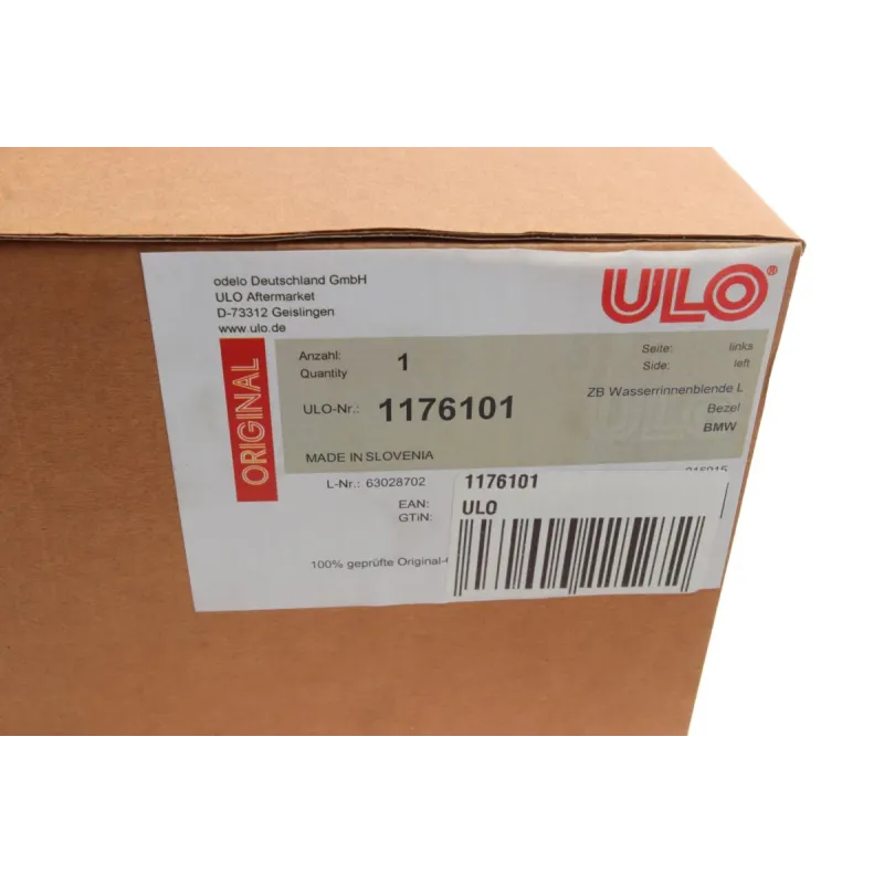 Накладка заднього ліхтаря ULO 1176101 для BMW 5 G30/F90 2016-2020 (L)