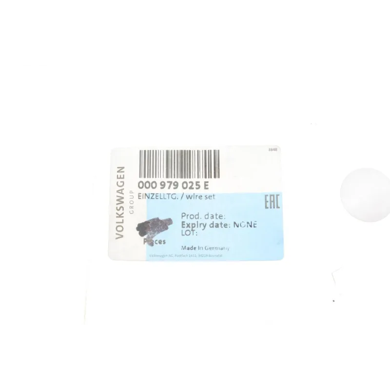 Провід контактний VAG 000979025E (0.75мм²) для Volkswagen e-Golf 2014-