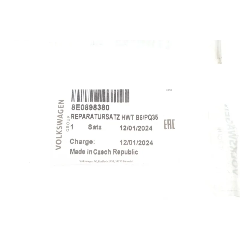 Комплект прокладок патрубків радіатора печі VW Caddy III/IV 04-20