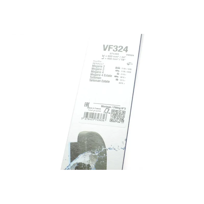 Щітки склоочисника VALEO 574365 безкаркасні 600/450мм для Renault Megane IV
