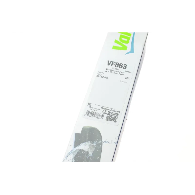 Щітки склоочисника безкаркасні VALEO 577863 (680/520мм) для Audi A8 4H 2009-