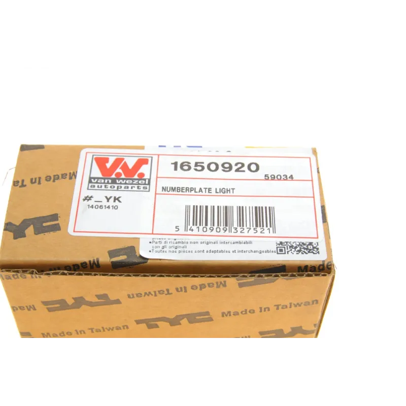 Ліхтар підсвітки номера VAN WEZEL 1650920 для Fiat Ducato, Peugeot Boxer 1994-2011
