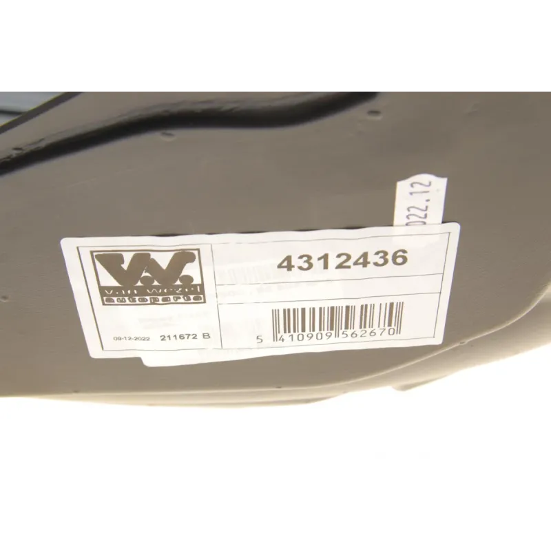 Підкрилок передній правий VAN WEZEL 4312436 для Renault Kangoo 2008-