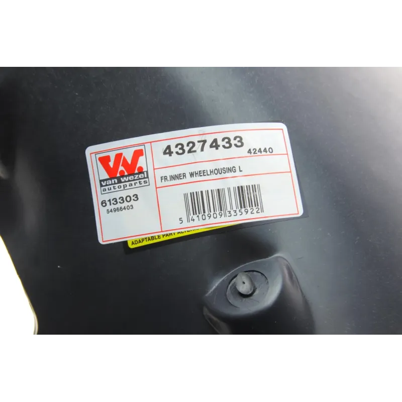 Підкрилок передній лівий VAN WEZEL 4327433 для Renault Megane II 2003-