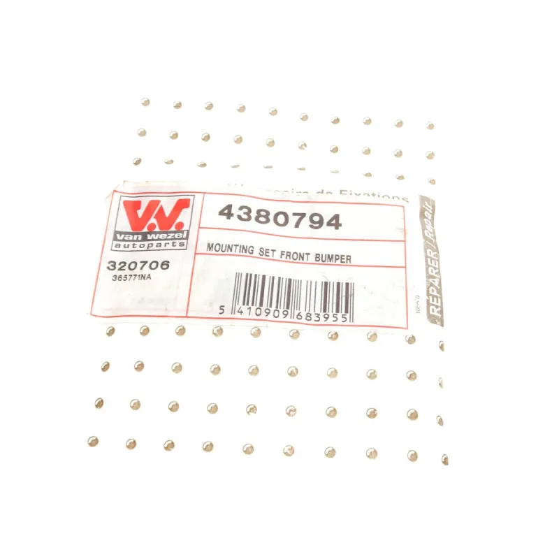 Ремкомплект бампера передній VAN WEZEL 4380794 для Renault Scenic III Grand Scenic III 2009-