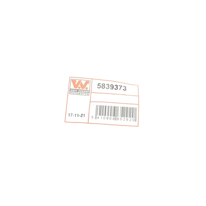 Захист гальмівного диска задній лівий VAN WEZEL 5839373 для Audi Q3, VW Passat B7, Tiguan