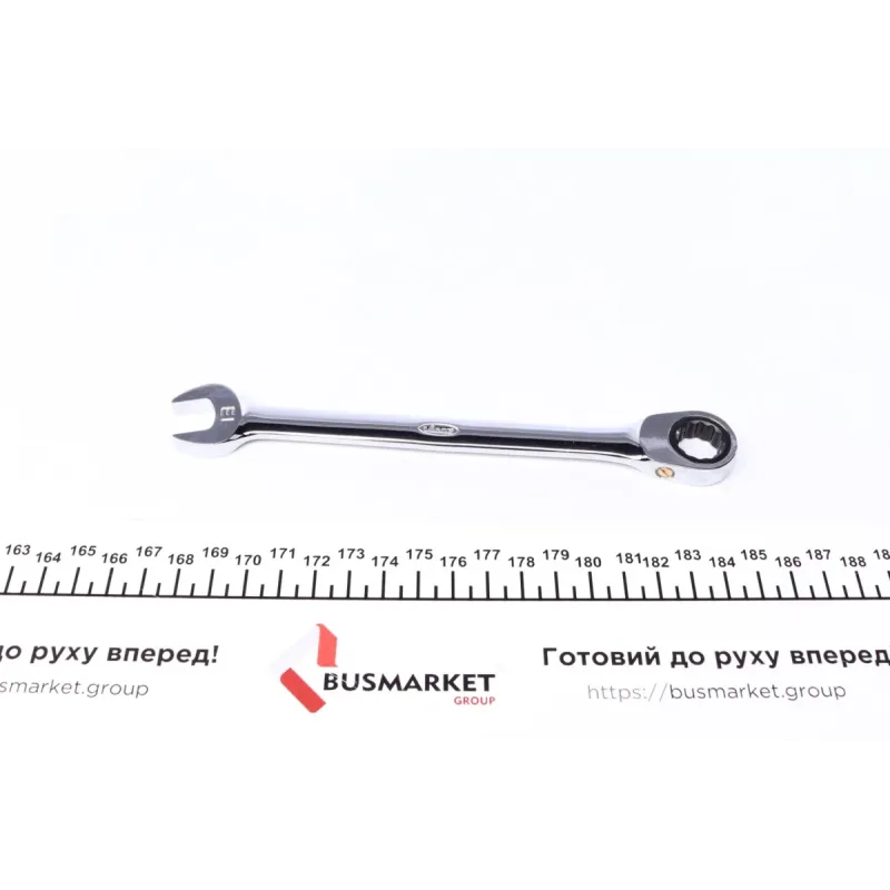 Ключ ріжково-накидний з тріскачкою VIGOR V1023 13 мм, 72 зуб., L-177 мм