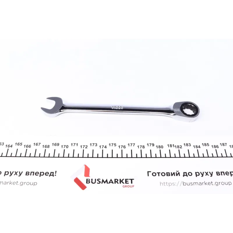 Ключ ріжково-накидний з тріскачкою VIGOR V1023 13 мм, 72 зуб., L-177 мм