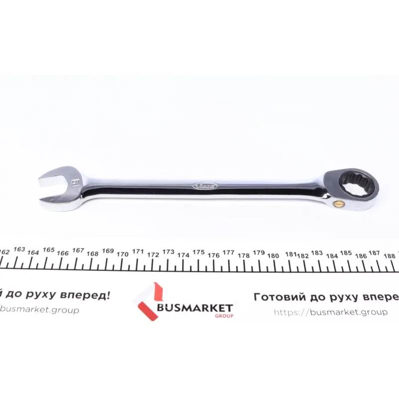 Ключ ріжково-накидний з тріскачкою VIGOR V1030 19 мм 72 зуб. L-245 мм