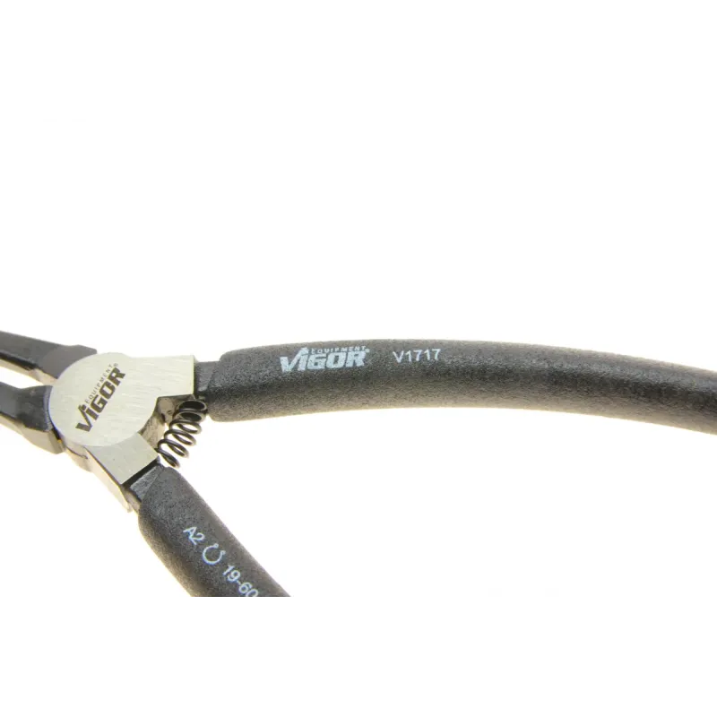 Щипці прямі для стопорних кілець VIGOR V1717 1.8x19-60 мм L-180 мм