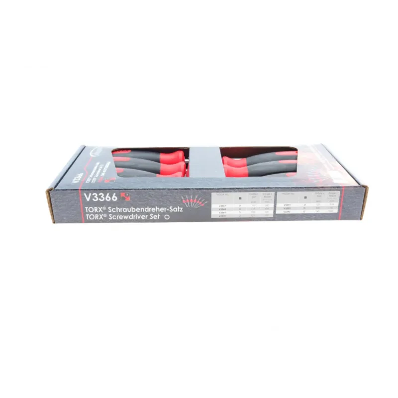 Набір викруток Torx VIGOR V3366 7 од. внутрішній Torx