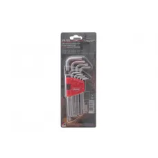 Набір Г-подібних ключів Torx VIGOR V4708 T10-T50 з круглим кінцем