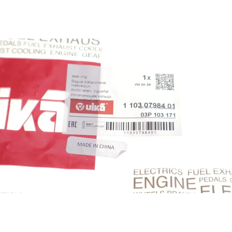 Сальник колінвалу задній VIKA 11030798401 для Skoda Fabia, VW Polo 1.2 TDI 2009-