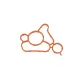 Прокладка корпусу масляного фільтра VIKA 11151789601 для Audi A4 B9, VW Passat B8, 1.8/2.0 TFSI