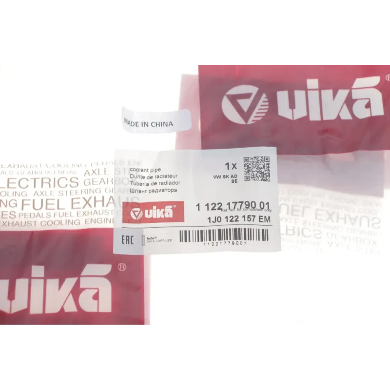 Патрубок радіатора VIKA 11221779001 для Seat Leon, VW Golf IV 1.6/2.0 1997-2006