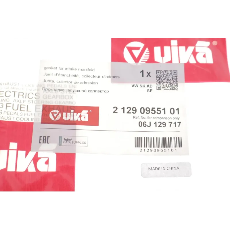 Прокладка впускного колектора VIKA 21290955101 для VW Passat B6/B7 1.8 TSI 2007-2014