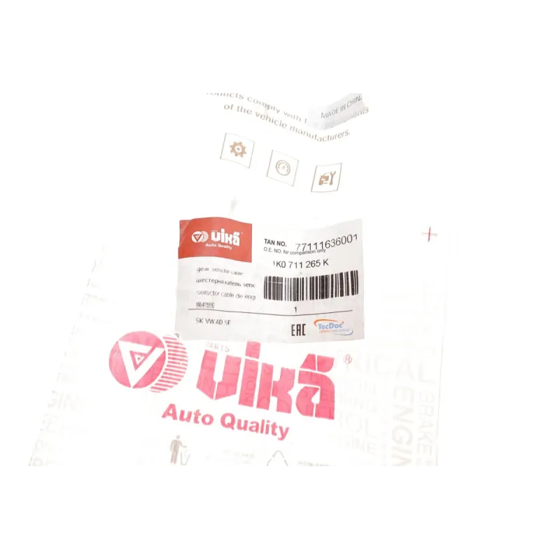 Трос куліси VIKA 77111636001 для Audi A3, VW Golf V, Skoda Octavia 2003-