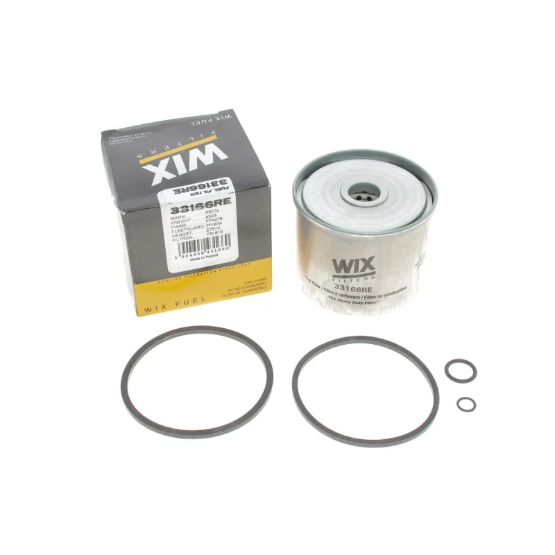Фільтр паливний WIX FILTERS 33166RE для Fiat Ducato 1.9/2.4D/2.5TD 1994-2002, 87x73x19/17 мм
