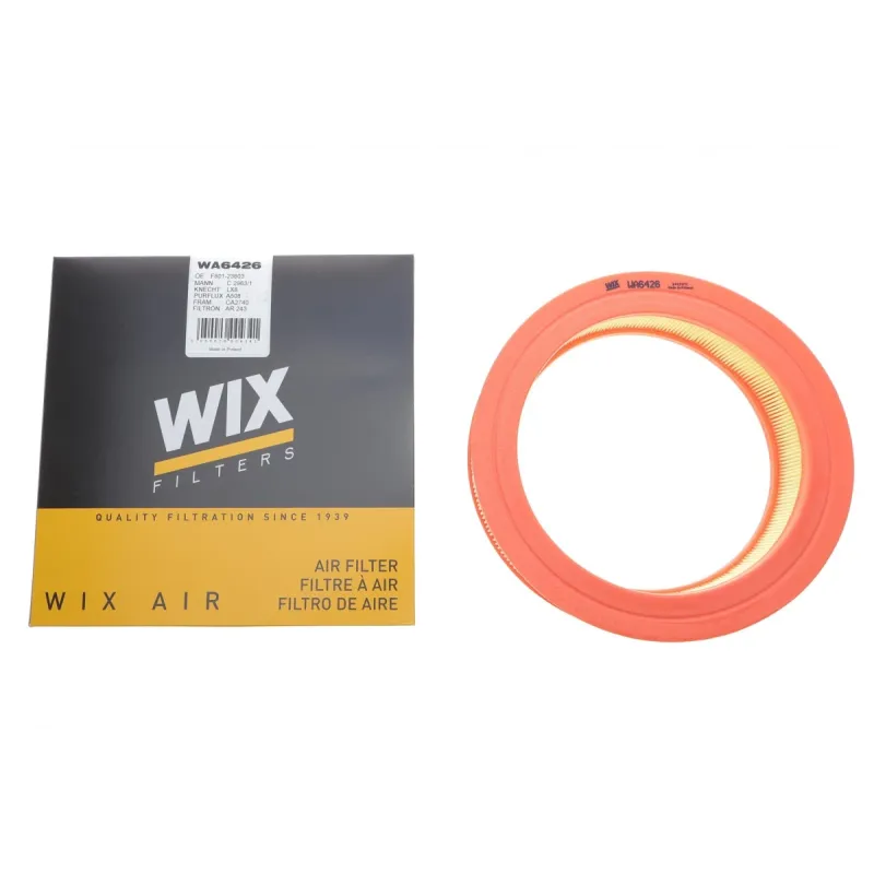 Фільтр повітряний WIX FILTERS WA6426 для Mazda 626, Honda Accord 1.6-2.0 1973-1999, 280x212x59 мм