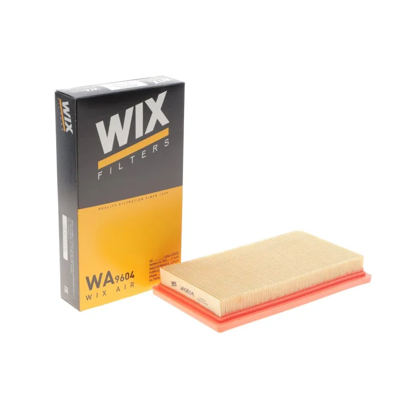 Фільтр повітряний WIX FILTERS WA9604 для Nissan Note, Micra, Tiida 1.6 16V, Cube III (Z12) 2010-, 232x135x33 мм