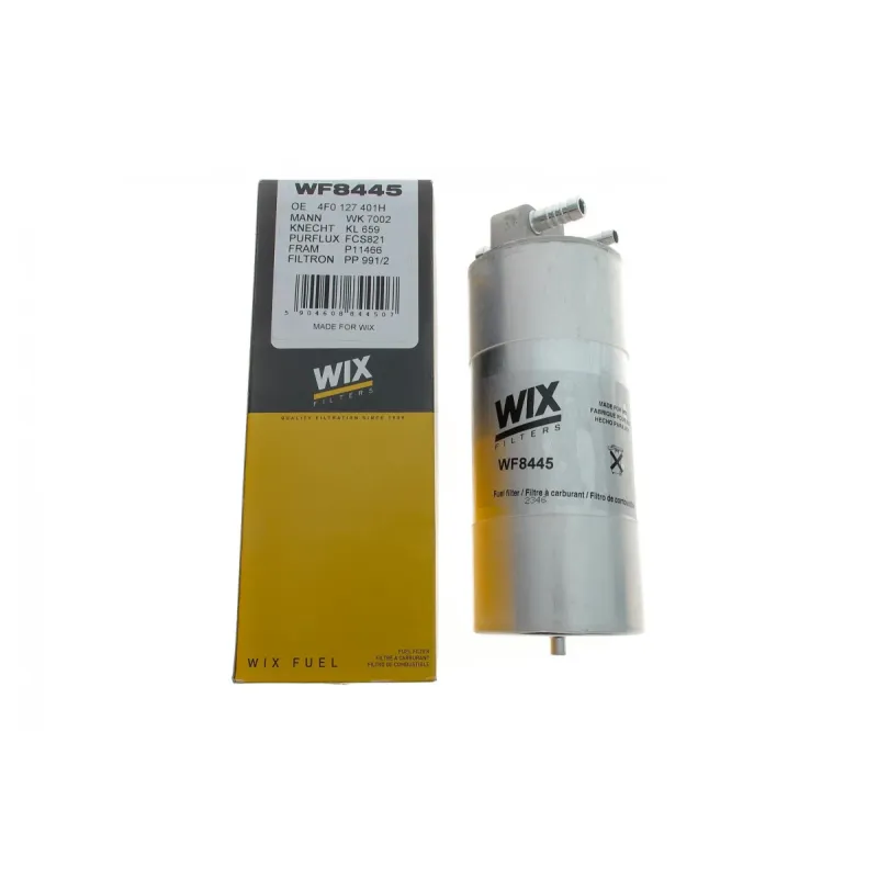 Фільтр паливний WIX FILTERS WF8445 для Audi A6 C6 2.7/3.0 TDI 2004-2011, 76x213 мм