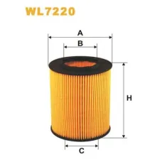 Фільтр масляний WIX FILTERS WL7220 для BMW 3 (E36/E46), 5 (E39/E60/E61), 7 (E38/E65/E66/E67) 1991-2008, 83x43x104 мм