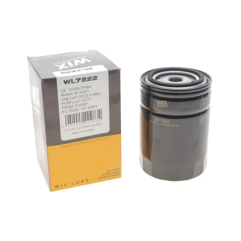 Фільтр масляний WIX FILTERS WL7222 для Ford Maverick, Nissan Pathfinder, Patrol 2.7TD/2.0-3.2D