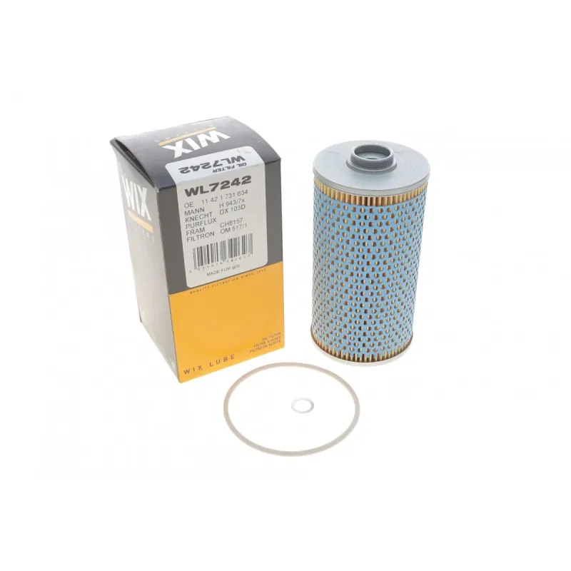Фільтр масляний WIX FILTERS WL7242 для BMW 5 (E34) 530i V8, 540i V8, 7 (E32) 750i V12, 7 (E38) 740i, 8 (E31) 850i, 83x153 мм