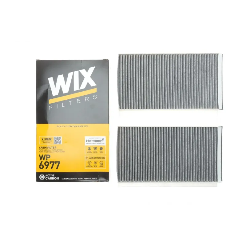 Фільтр салону вугільний WIX FILTERS WP6977 для BMW 5 (E60/E61) 2003-2010, 322x170x31 мм