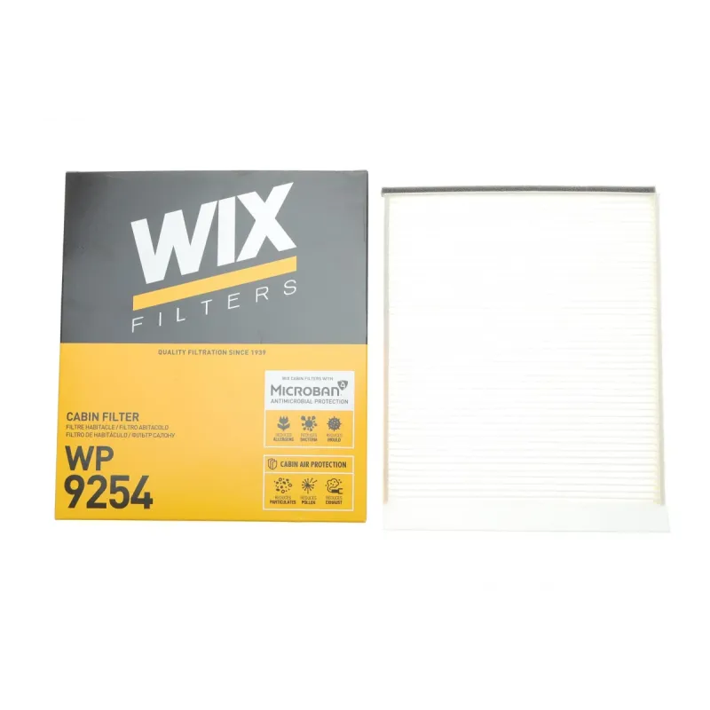 Фільтр салону WIX FILTERS WP9254 для Chevrolet Aveo T250/T255 2005-2013, Daewoo Kalos 2002-2004, 232x207x20 мм