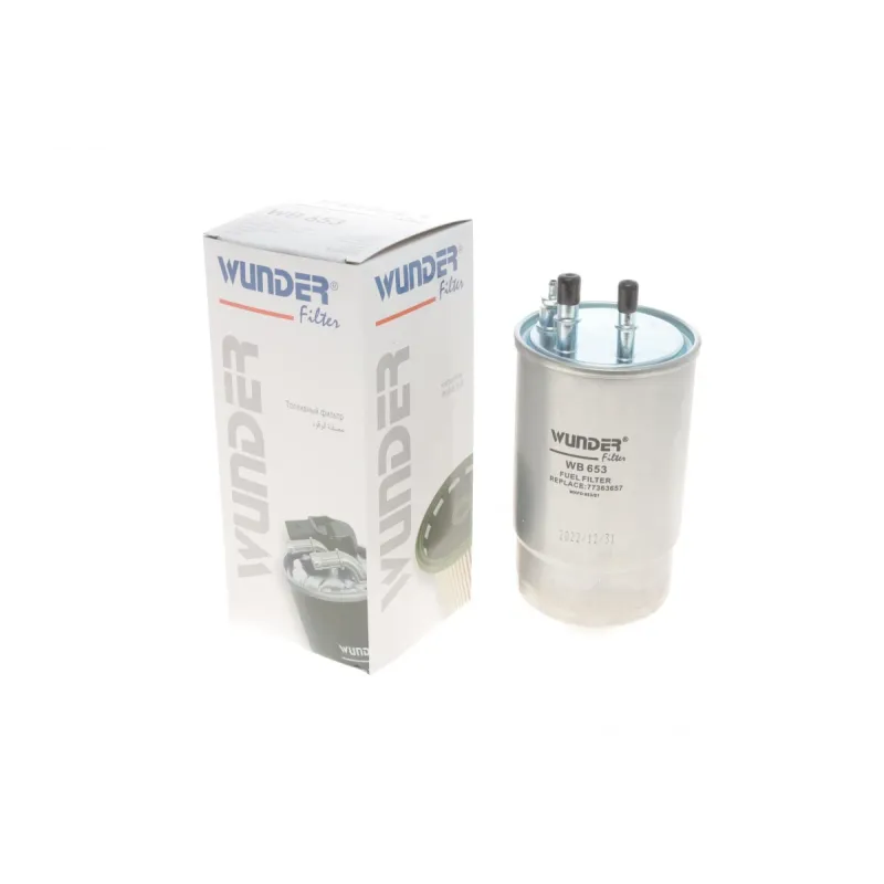 Фільтр паливний WUNDER FILTER WB 653 для Citroen Nemo, Fiat Doblo, Alfa Romeo 159