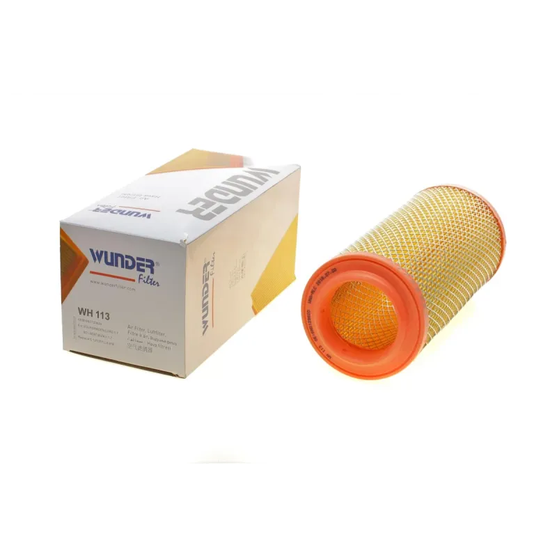 Фільтр повітряний WUNDER FILTER WH 113 для Audi A2, VW Lupo, Polo 1998-2005, 115x263 мм
