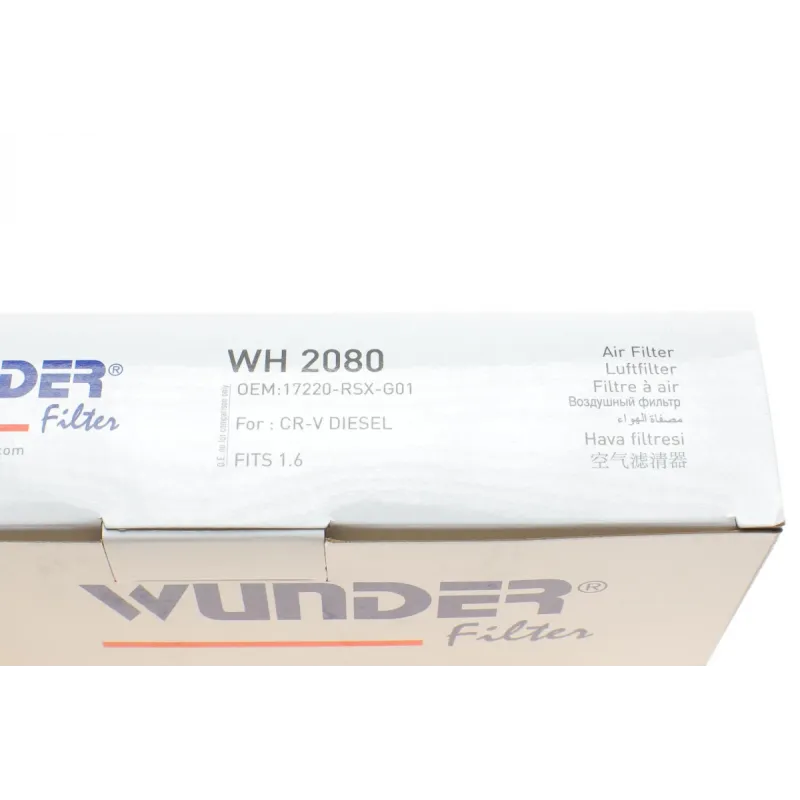 Фільтр повітряний WUNDER FILTER WH 2080 для Honda CR-V IV 1.6 i-DTEC 2013-, 52 мм