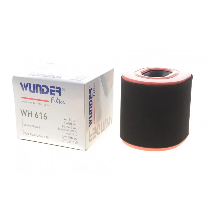 Фільтр повітряний WUNDER FILTER WH 616 для Fiat Ducato 2.2D Multijet 2021-