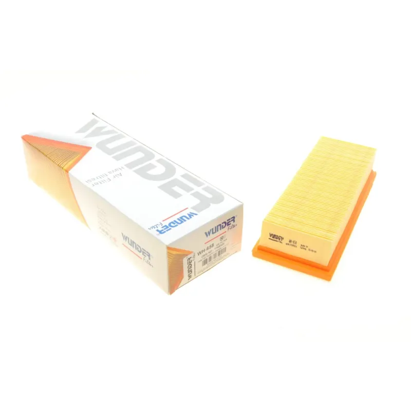 Фільтр повітряний WUNDER FILTER WH 658 для Fiat Panda, Punto 1993-2003, 228x89x47.3 мм