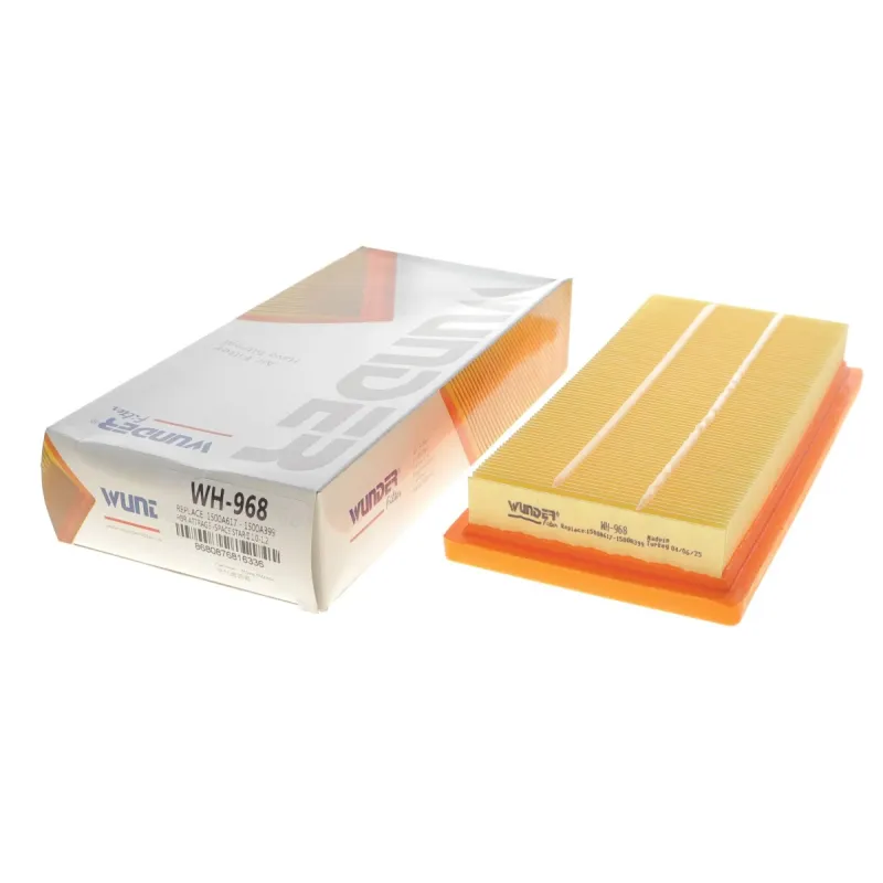 Фільтр повітряний WUNDER FILTER WH 968 для Mitsubishi Mirage, Space Star 1.0-1.2 2012-, 255x124x37.3 мм