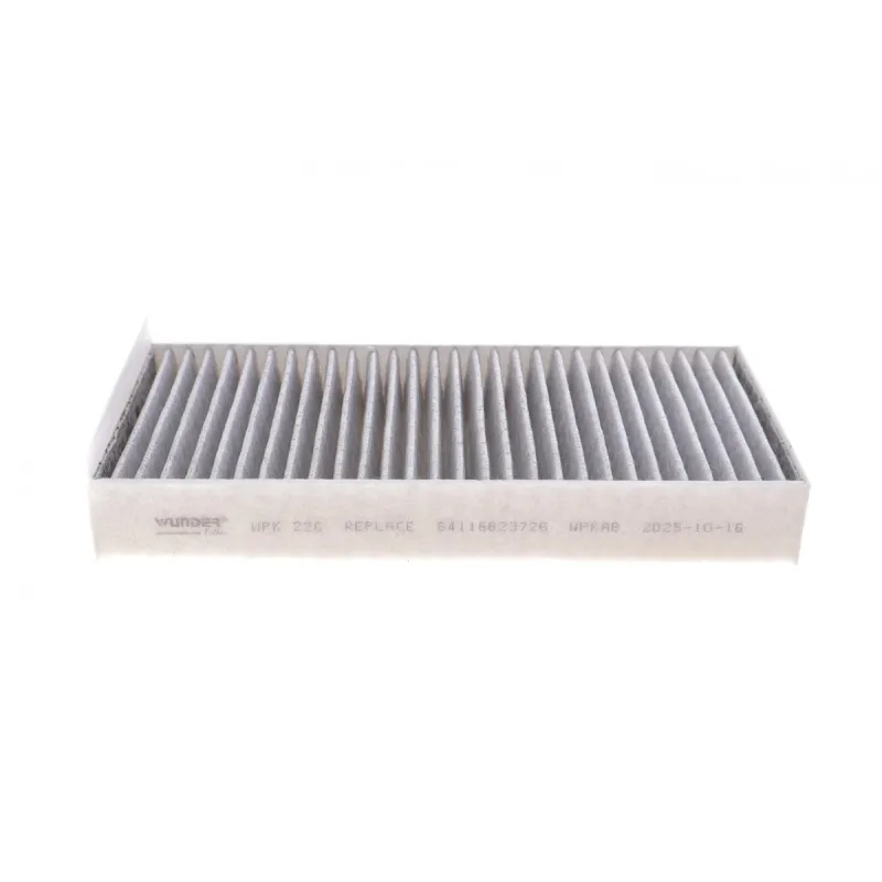 Фільтр салону вугільний WUNDER FILTER WPK 226 для BMW X1 (F48) 2015-, X2 (F39) 2017-, 2 Series (F45/F46) 2014-, 1 Series (F40) 2019-, 234x115x31 мм