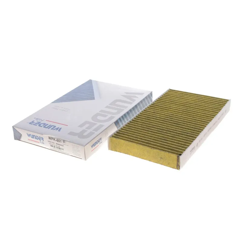 Фільтр салону вугільний WUNDER FILTER WPK 601 для Fiat Bravo/Marea, Alfa Romeo 156, Iveco Daily 3.0HTP, 290x160x30 мм