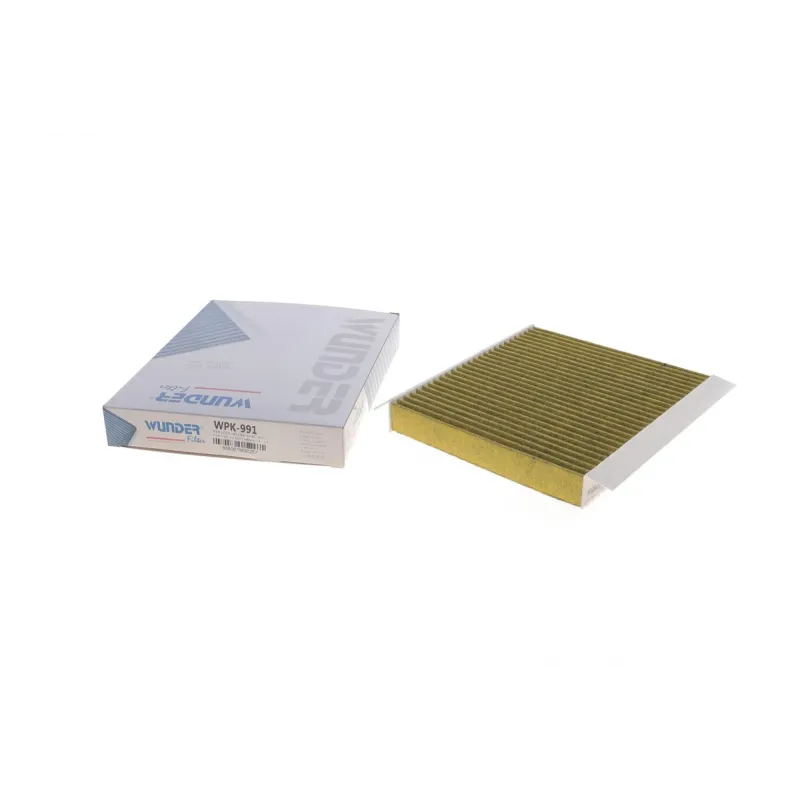 Фільтр салону вугільний WUNDER FILTER WPK 991 для Hyundai Santa Fe III (DM) 2012-, Kia K5 2010-